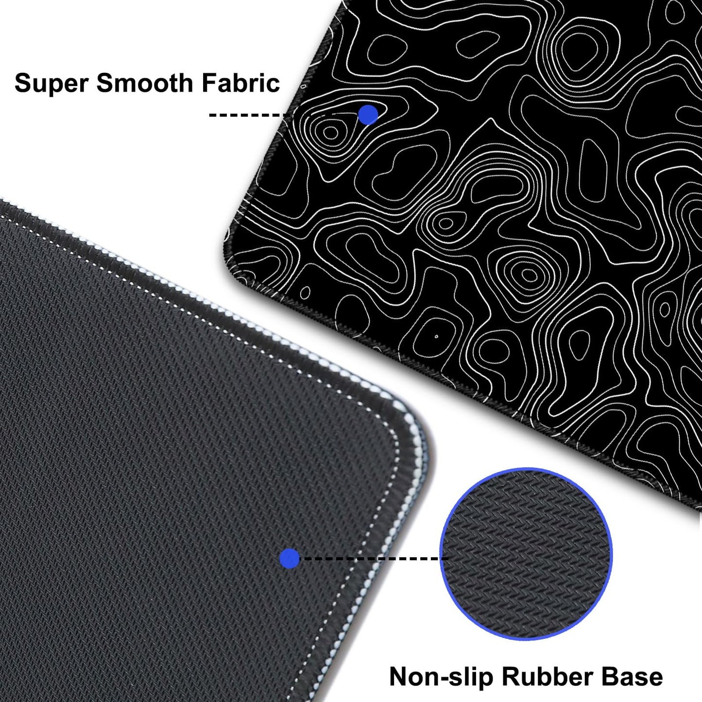 Wiabsi Desk Mat Pad,Large XXL Extended Mouse Pad Mat for Desktop Keyboard