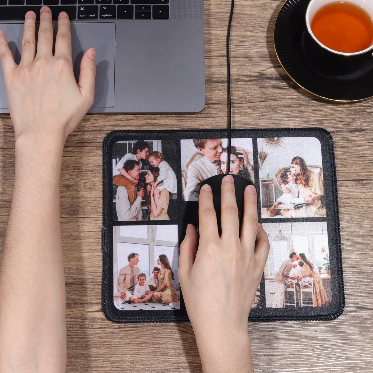 Personalized Mouse Pad Custom Photo Mouse Pad Personalized It with Photo Picture & Text (Color 1)