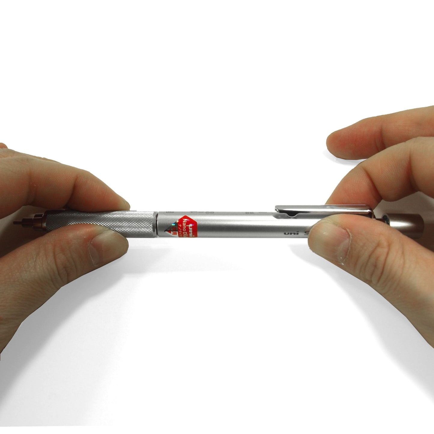 Uni M71010.26 Shift Pipe Lock Drafting 0.7mm Pencil, Silver Body with Orange Accent (M71010.26)