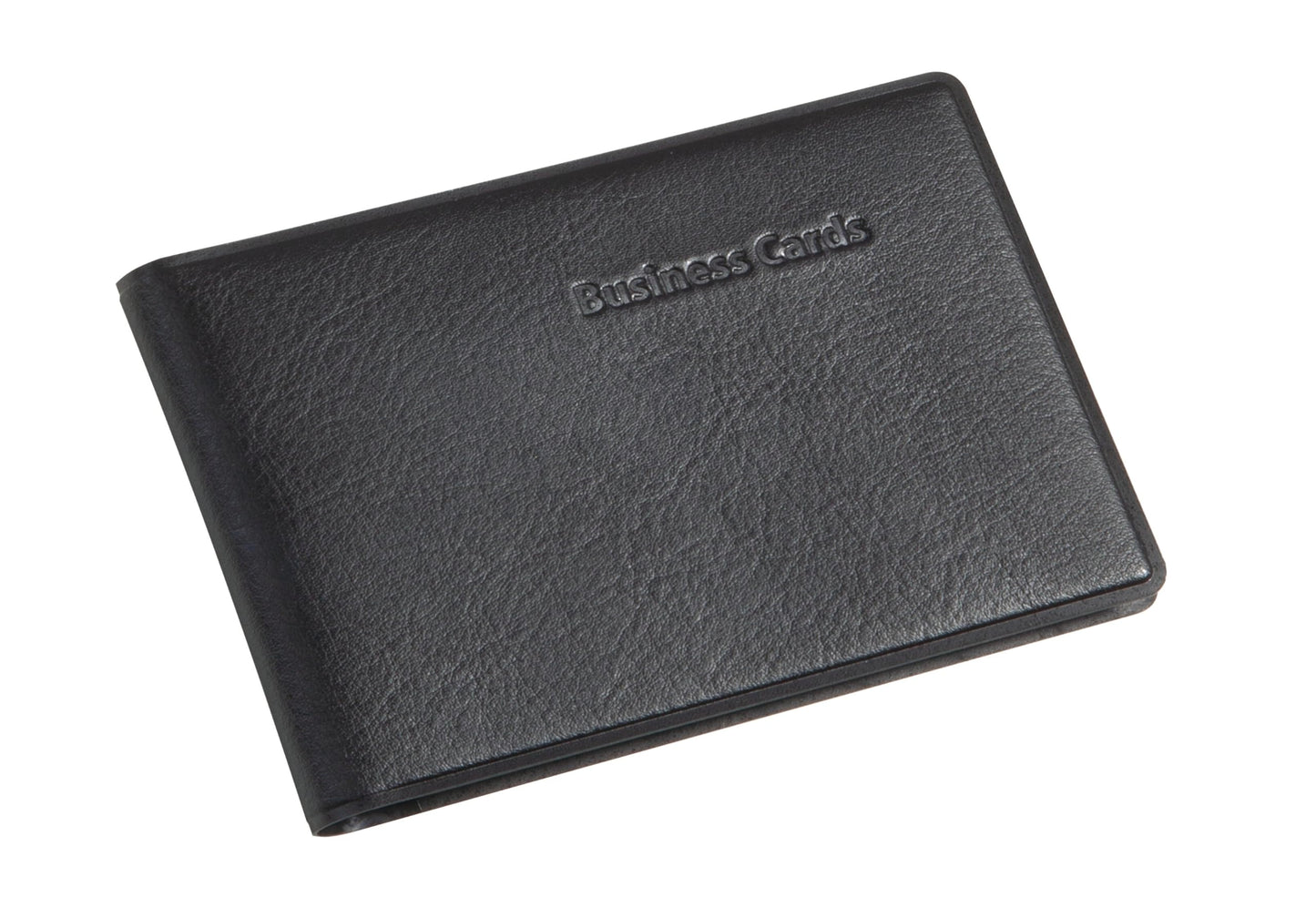 Sigel VZ170 Card Holder, leather-look, black, matt, with 20 clear plastic pockets