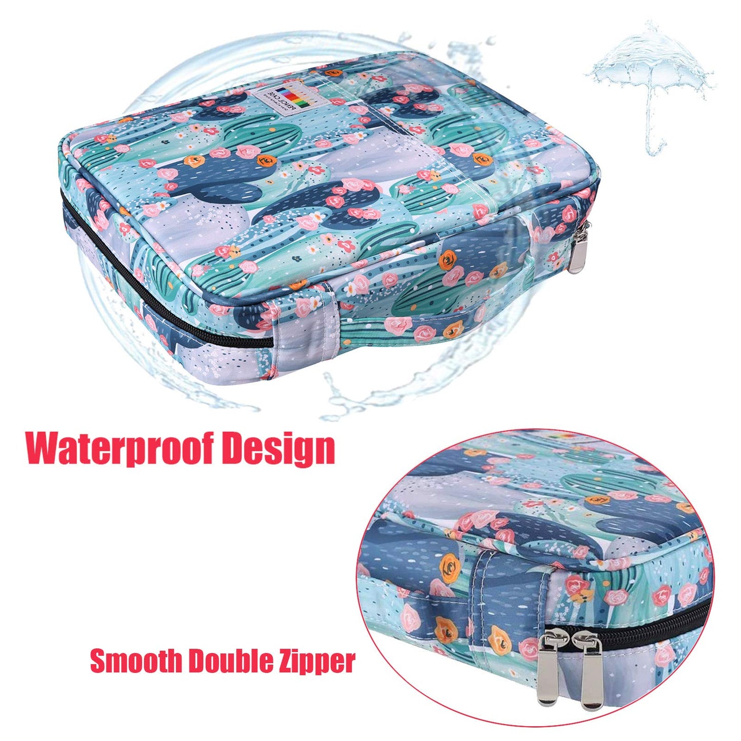 AYVANBER Colored Pencil Case 220 Slots Gel Pens Holder Waterproof Organizer Bag Portable Artist