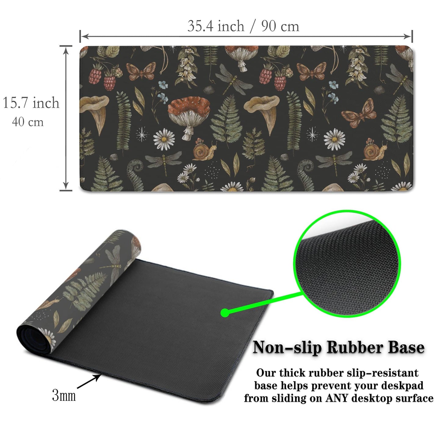 Samgula Office Desk Mat Desktop Pad Extra Large Mouse Pad Gaming Mousepad Mousepads XXL Non-Slip
