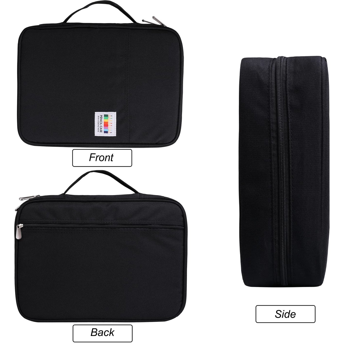 BOMKEE Large Capacity Pencil Case for Adults, 304 Slots Pen Case Pencil Case Multi Compartments