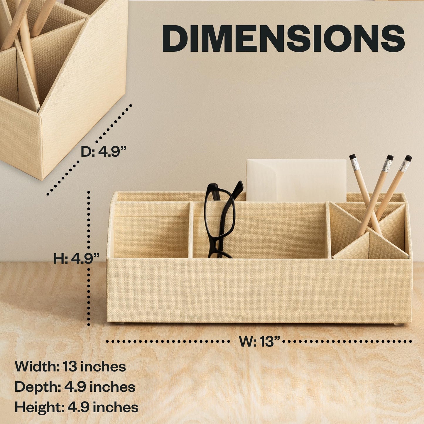 Bigso Elisa Desktop Organizer - Durable Office Desk Organizer for Office Supplies - Desk Caddy