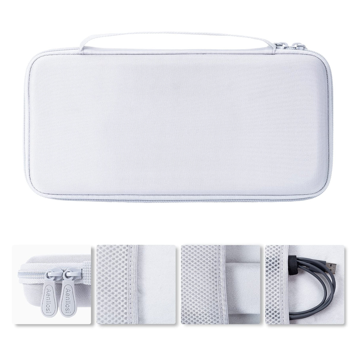 Aenllosi Hard Case for Logitech MX Keys Mini Advanced Keyboard, White