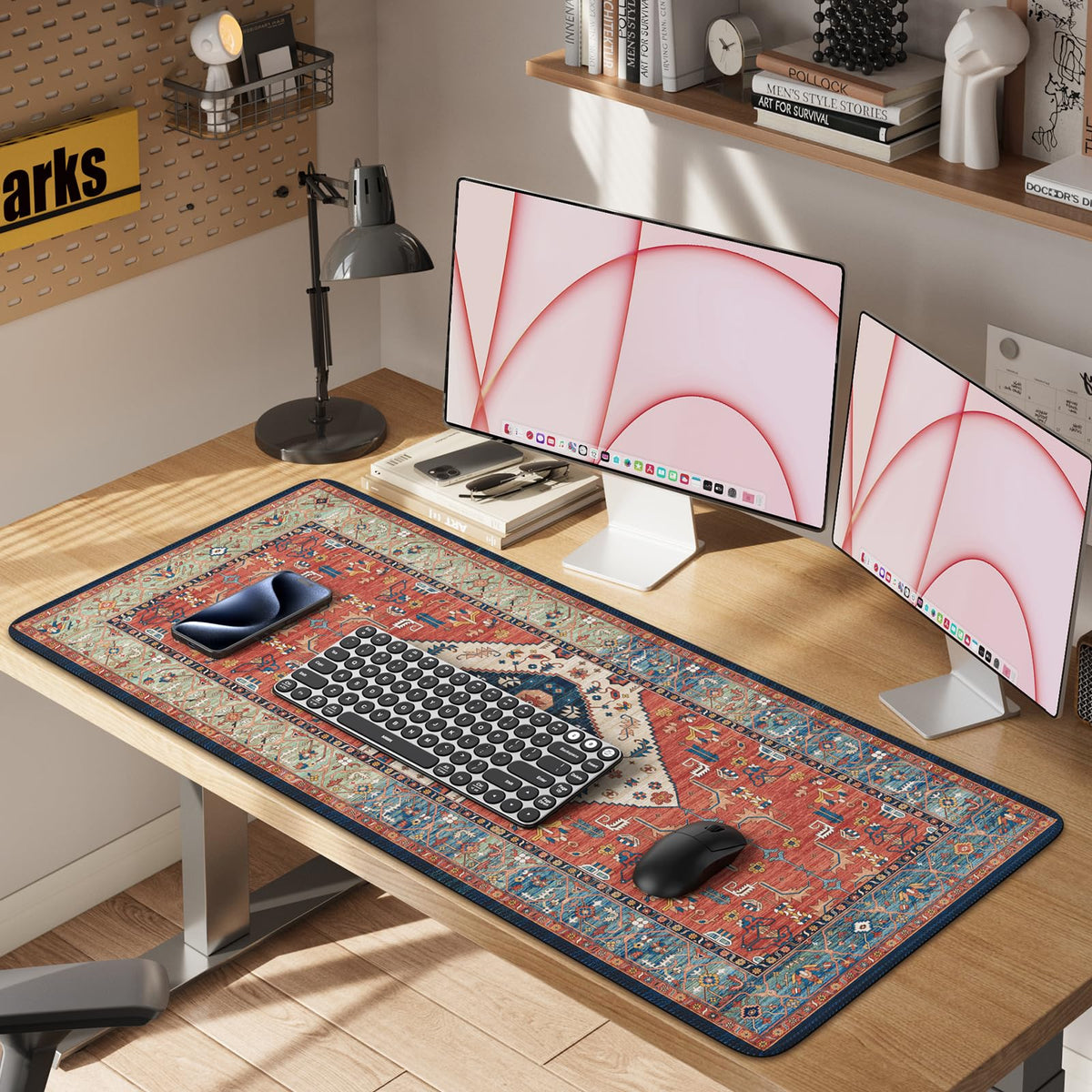 iLeadon Persian Rug Mouse Pad, Large Desk Mat for Keyboard and Mouse