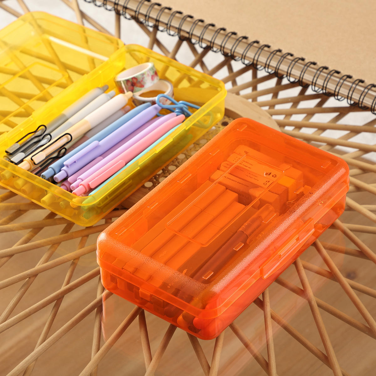Mr. Pen- Plastic Pencil Case Box, 12 Pack
