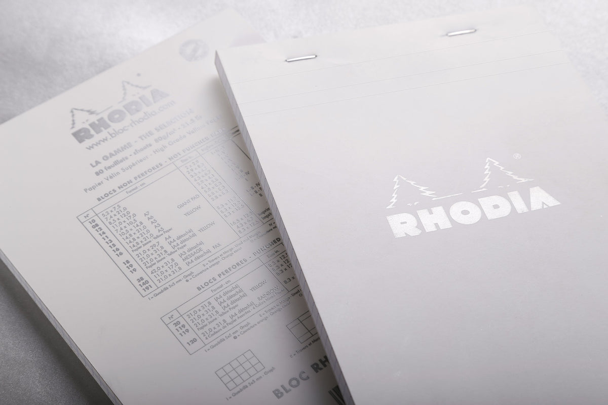 RHODIA cf16201 Notepad, No.16 (A5), 80 Sheets, 0.2-inch (5 mm) Grid Ruled, Water Repellent Cover