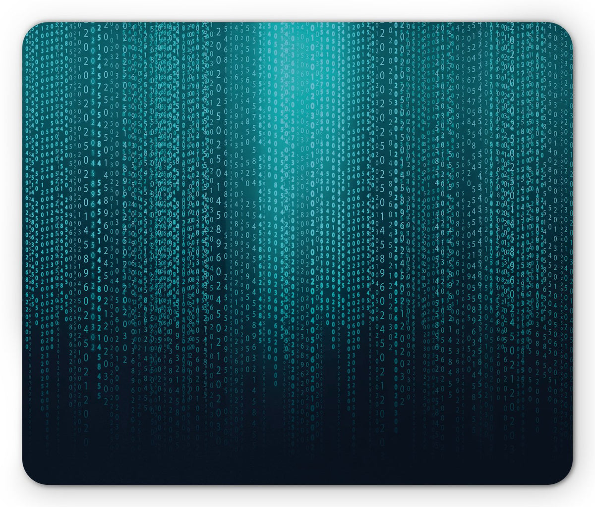Lunarable Digital Mouse Pad, Web Computer Programmer Futuristic Matrix Display with Algorithms Code
