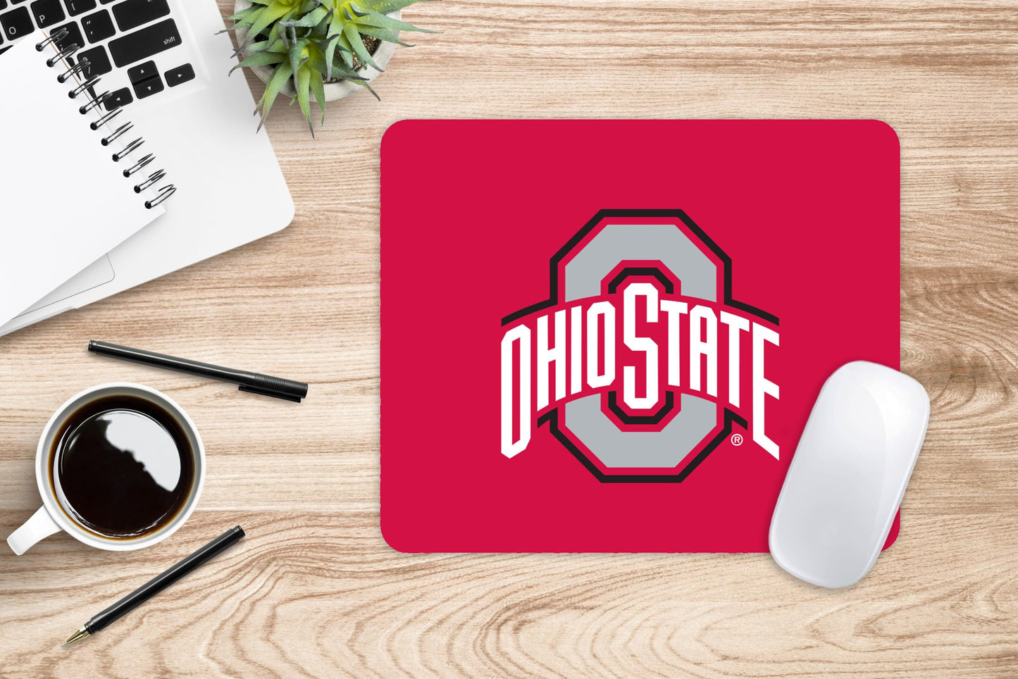 Mouse Pad, Fabric, Ohio State University Standard/Classic Red