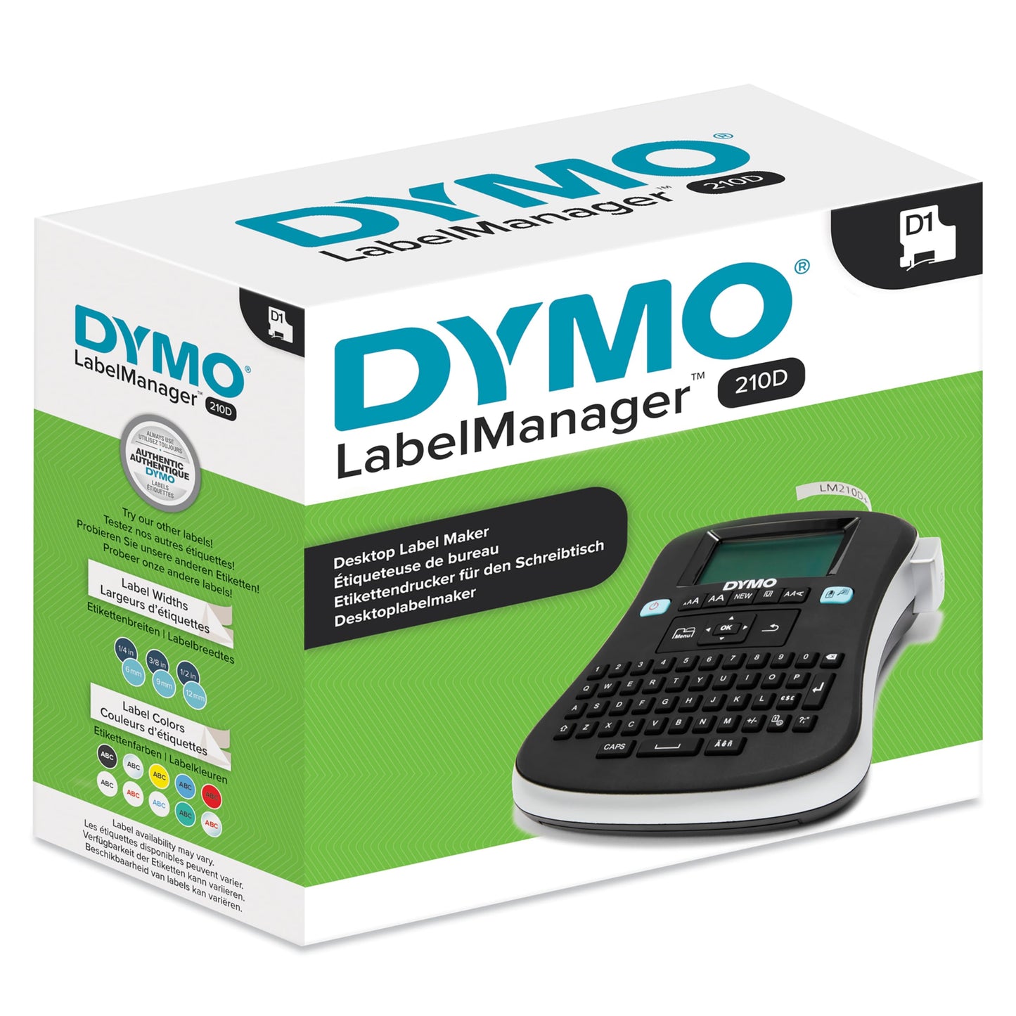 DYMO Desktop Label Maker | LabelManager 210D All-Purpose Portable Label Maker, Easy-to-Use