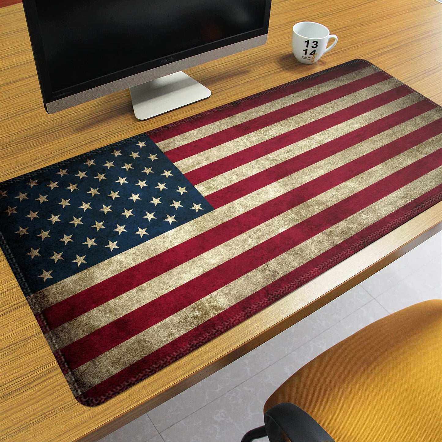 Meffort Inc Extended XXL Mouse Pad Thick Water Resistance Desk Mat with Non-Slip Rubber Pad for