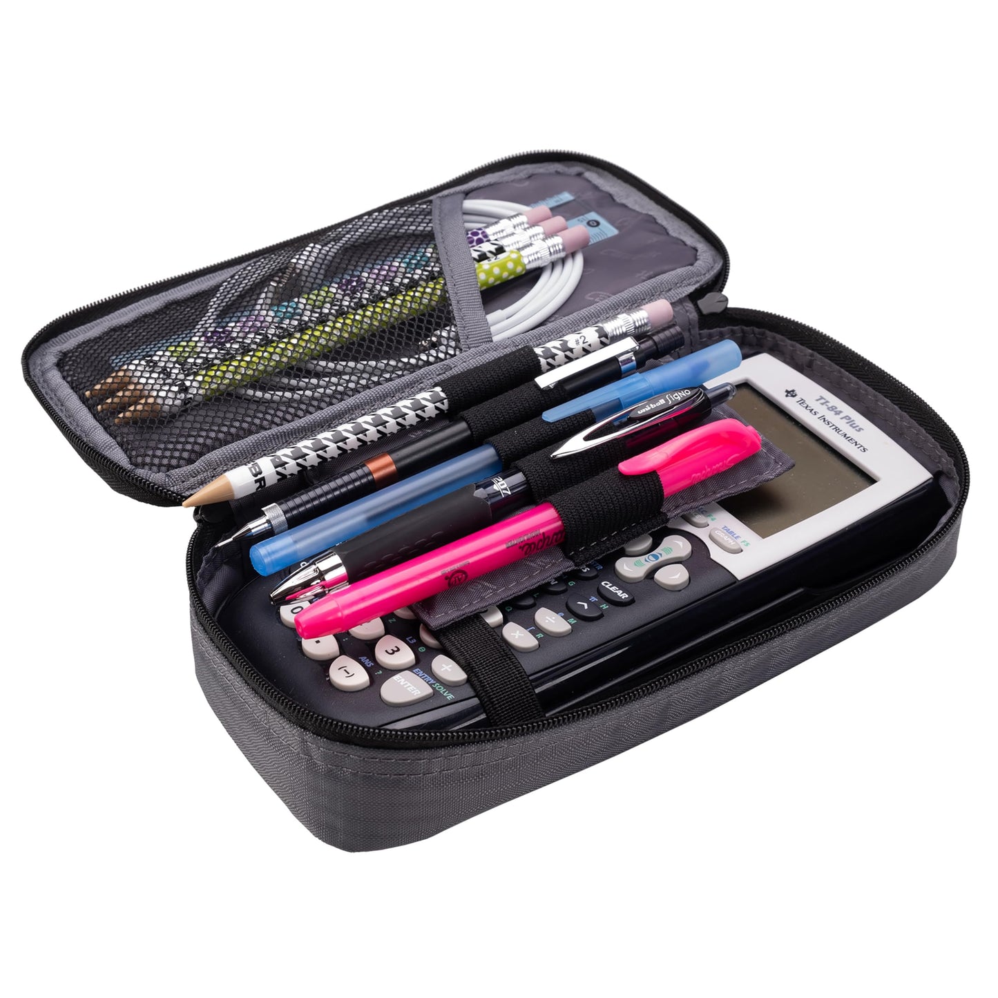 Case it Printed Pencil Case | 6-Pack | 5 Colors | PLP-02-P Assorted