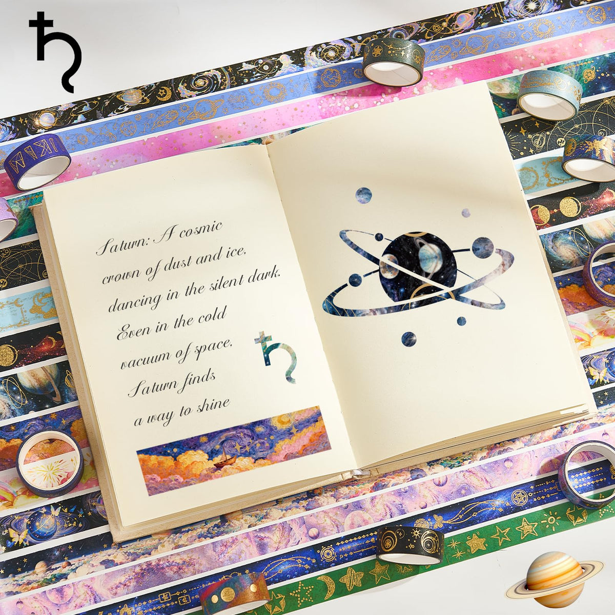 Gemmapylor Gold Foil Washi Tape Set 30 Rolls,Decorative Masking Tape for Junk Journal, Scrapbooking
