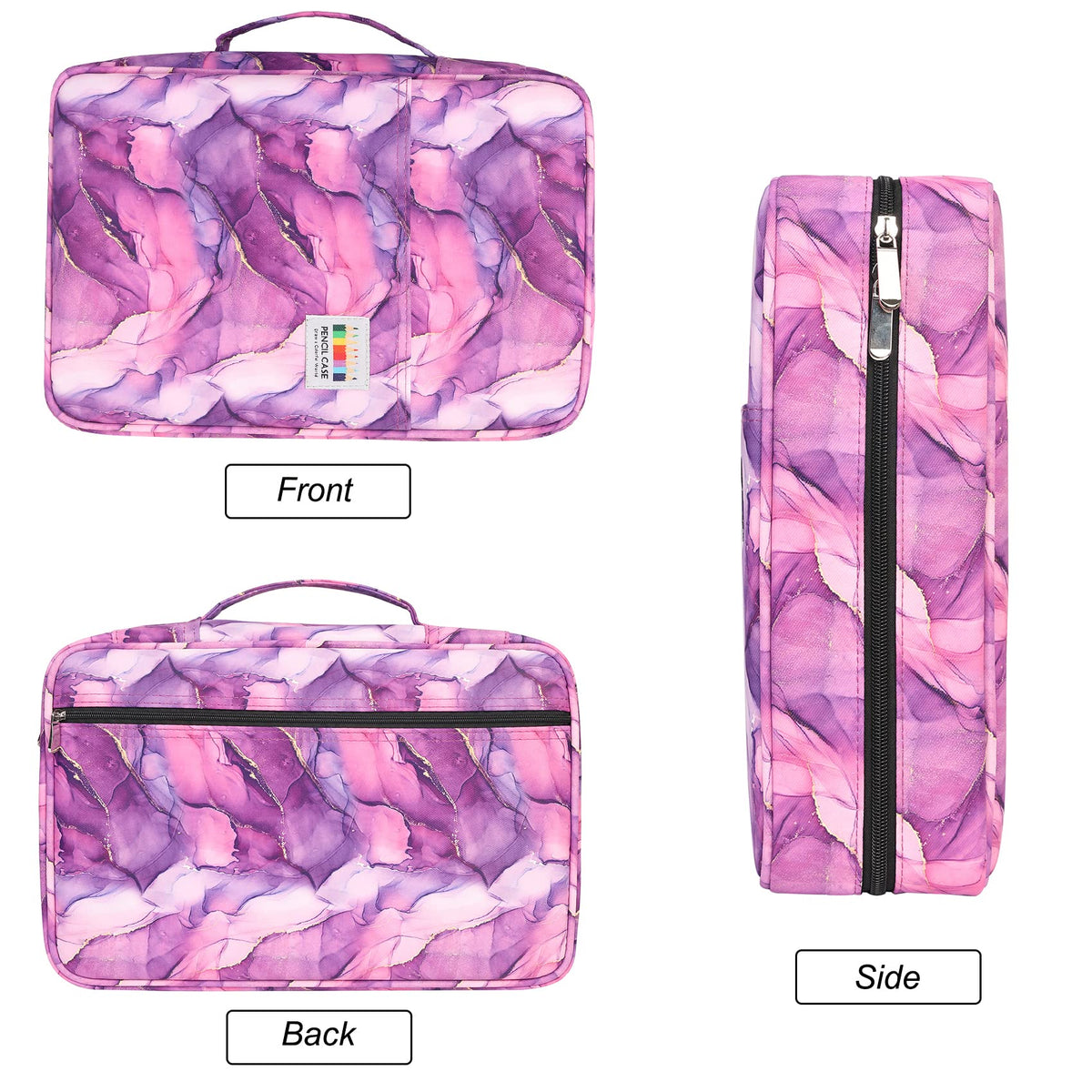 BOMKEE Large Capacity Pencil Case for Adults, 304 Slots Pen Case School Pencil Case Multi