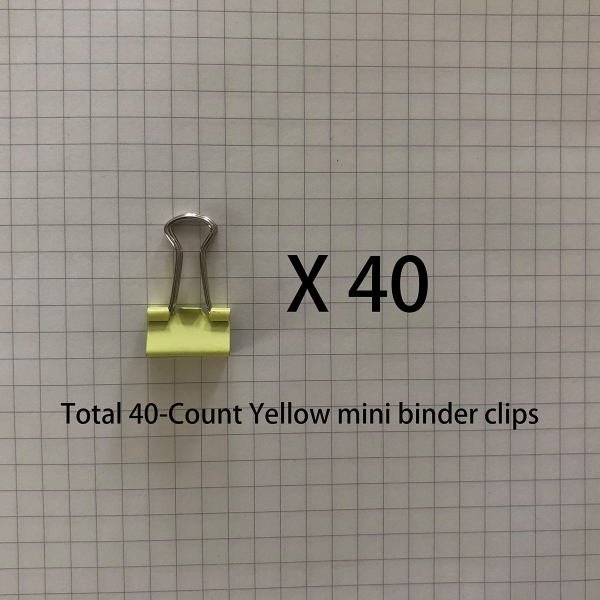 Mini Binder Clips, 5/8" / 0.6 inches / 15 mm a Little Bit Scratch Paper Clips 40 PCS (40 PCS