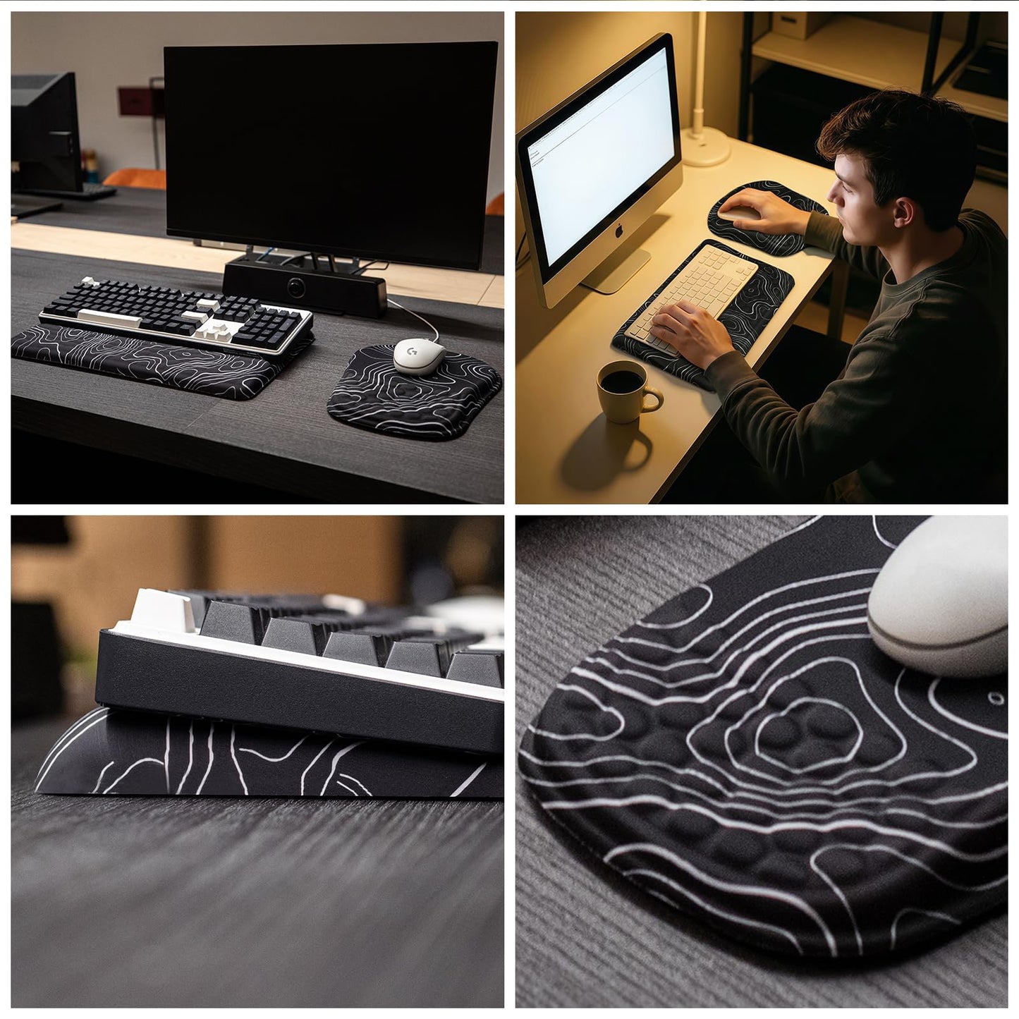 WENPIC Keyboard Wrist Rest -Ergonomic Keyboard Stand with Wrist Rest- with Carpal Tunnel Pain