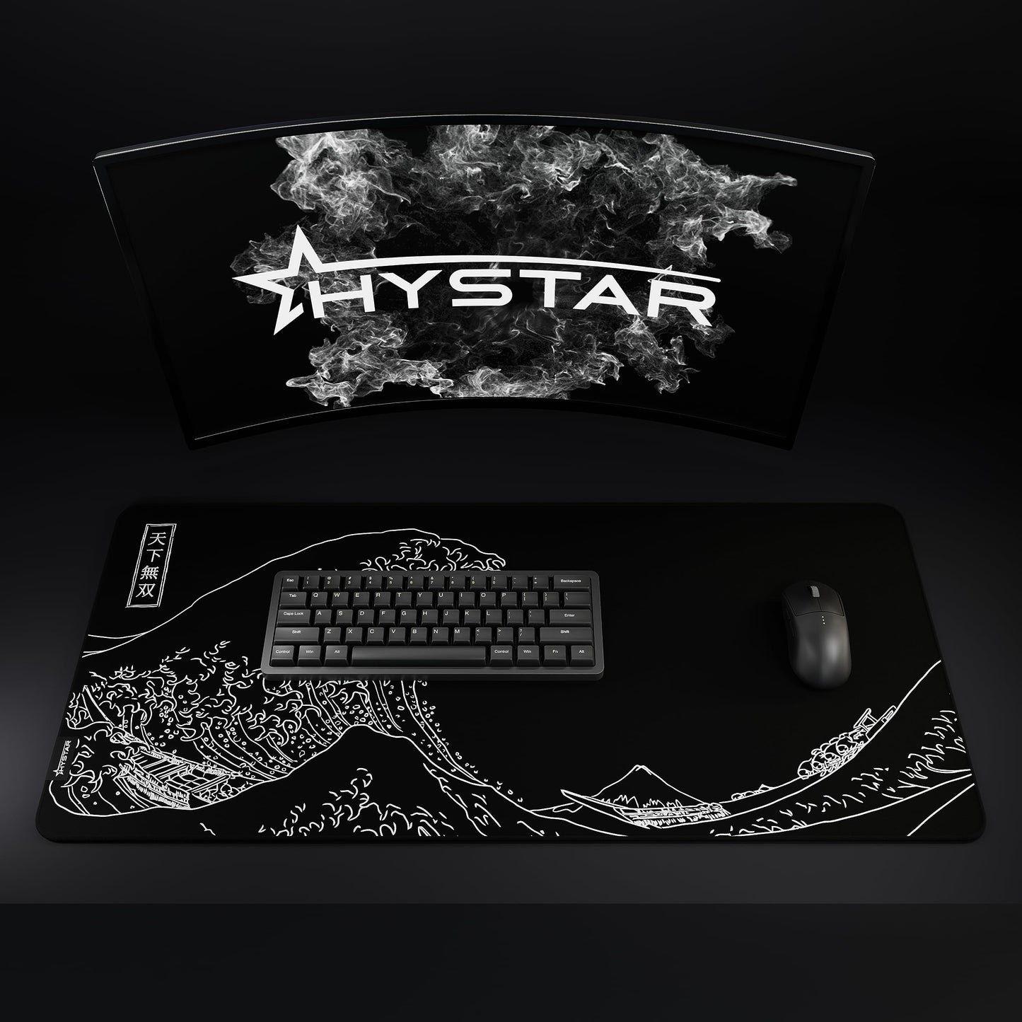 Hystar® Extended Gaming Mouse Pad | XXL 36" x 16" | 5mm Thick, Waterproof Surface, Smooth Polyester