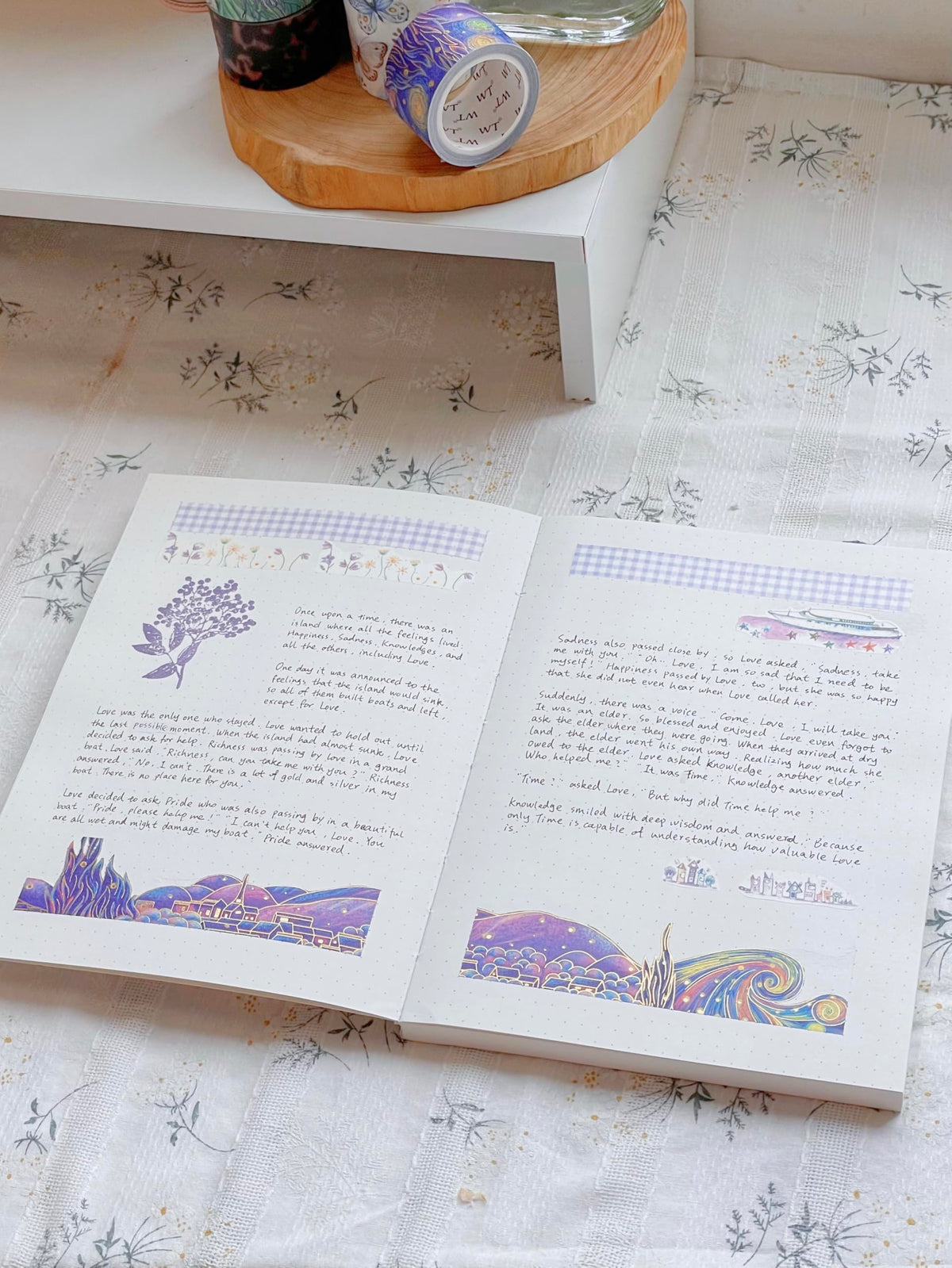 WT Van Gogh Washi Tape Set, Original Design, 3 Rolls, Gold Foil, 30mm Wide Decorative Masking Tape