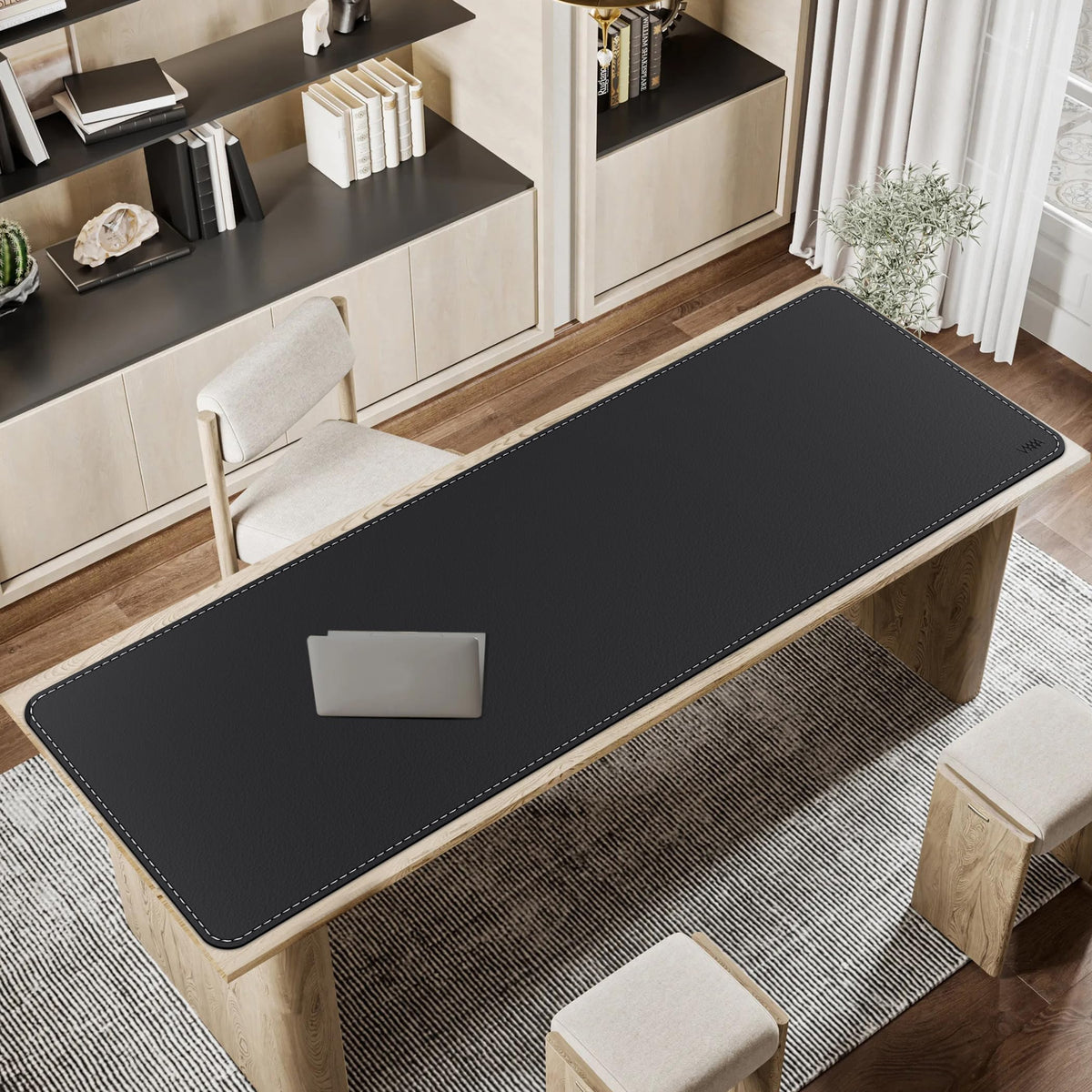VYAAA Leather Desk Mat,70.8"×23.6" Large Mouse Pad, Desktop Protector for Desk, Multifunctional