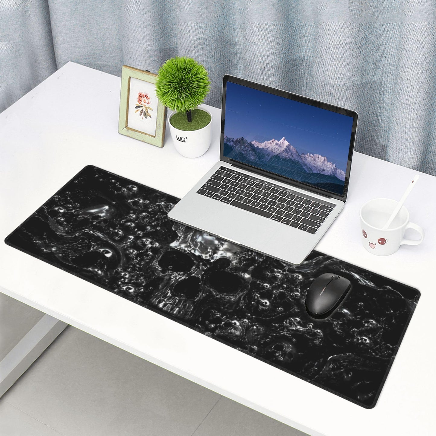 Skull Mouse Pad XL Large Mousepad Non Slip Rubber Base Desk Mat for Laptop Computer Gaming 31.5" X