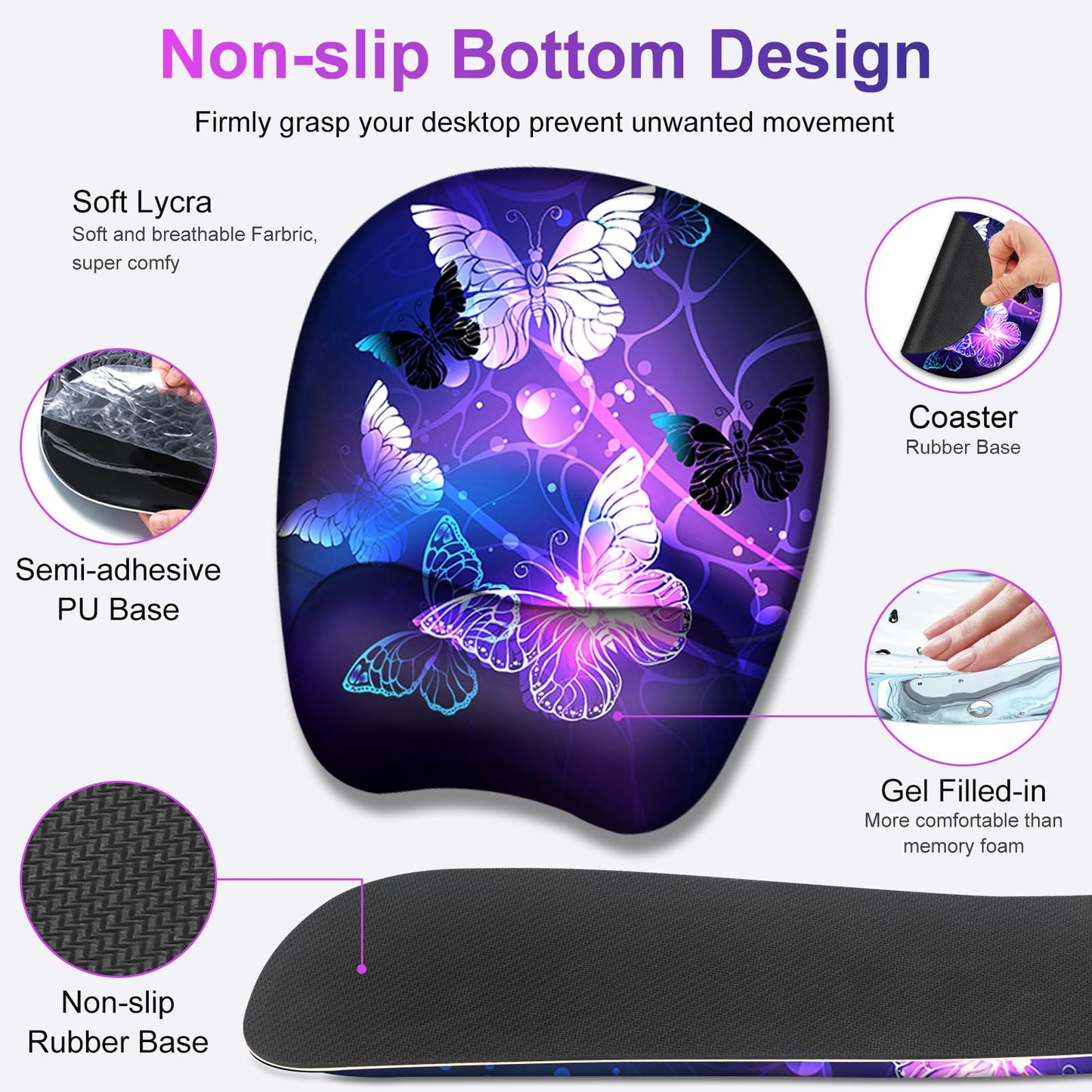 NXZGO Large Mouse Pad with Wrist Support 4in1 Set, XXL Game Mousepad + Keyboard Wrist Rest+Mouse