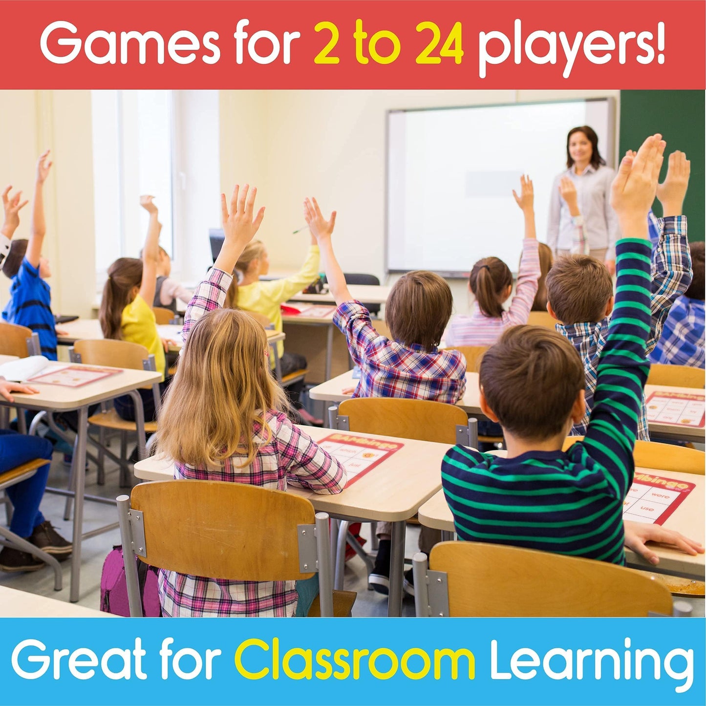 Sight Word Bingo Game Level 1 and 2 - Educational Games for Kids - Learn to Read Vocabulary for