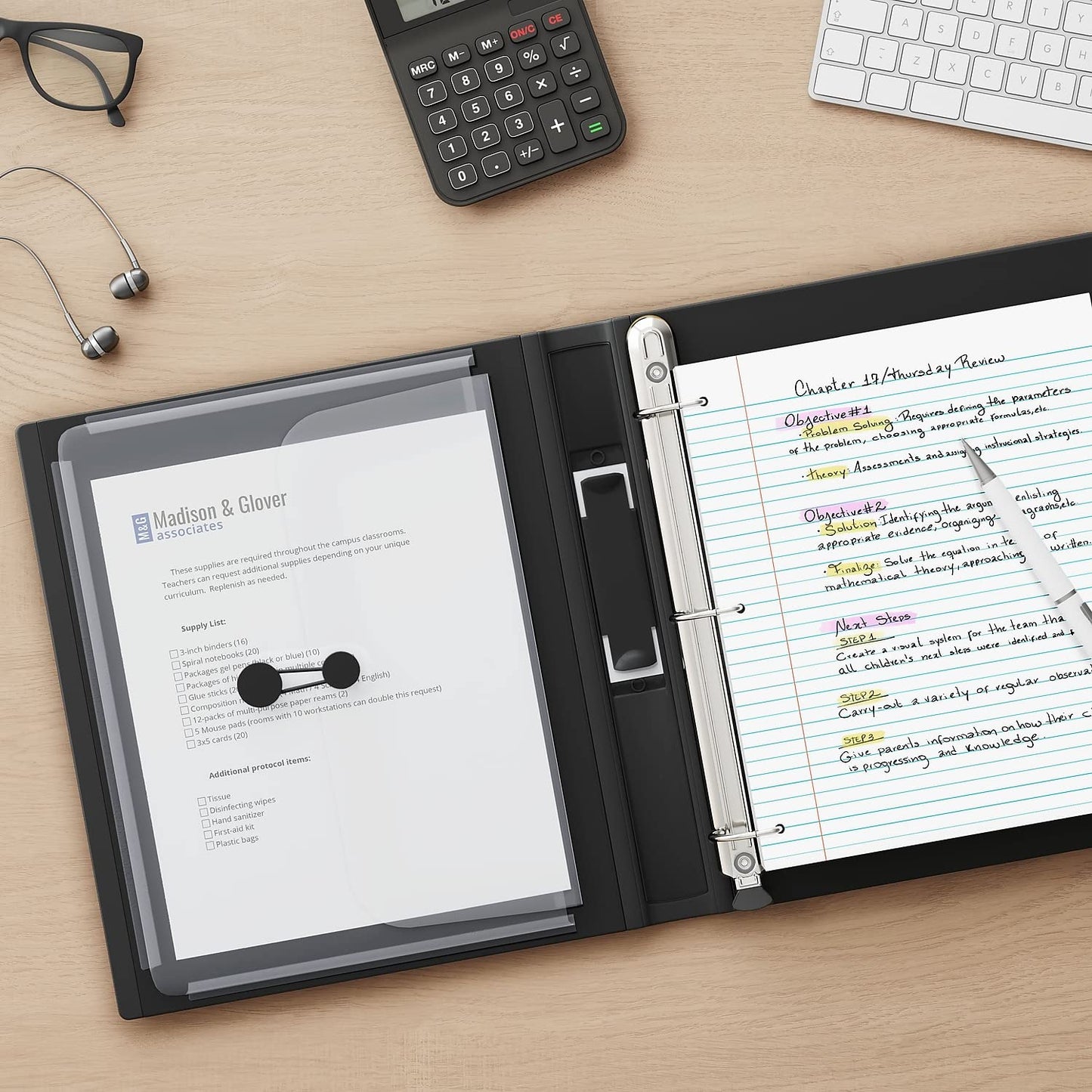 Staples Better Binder, 1.5 Inch D-Ring, Black, 400 Sheets, 3-Pack