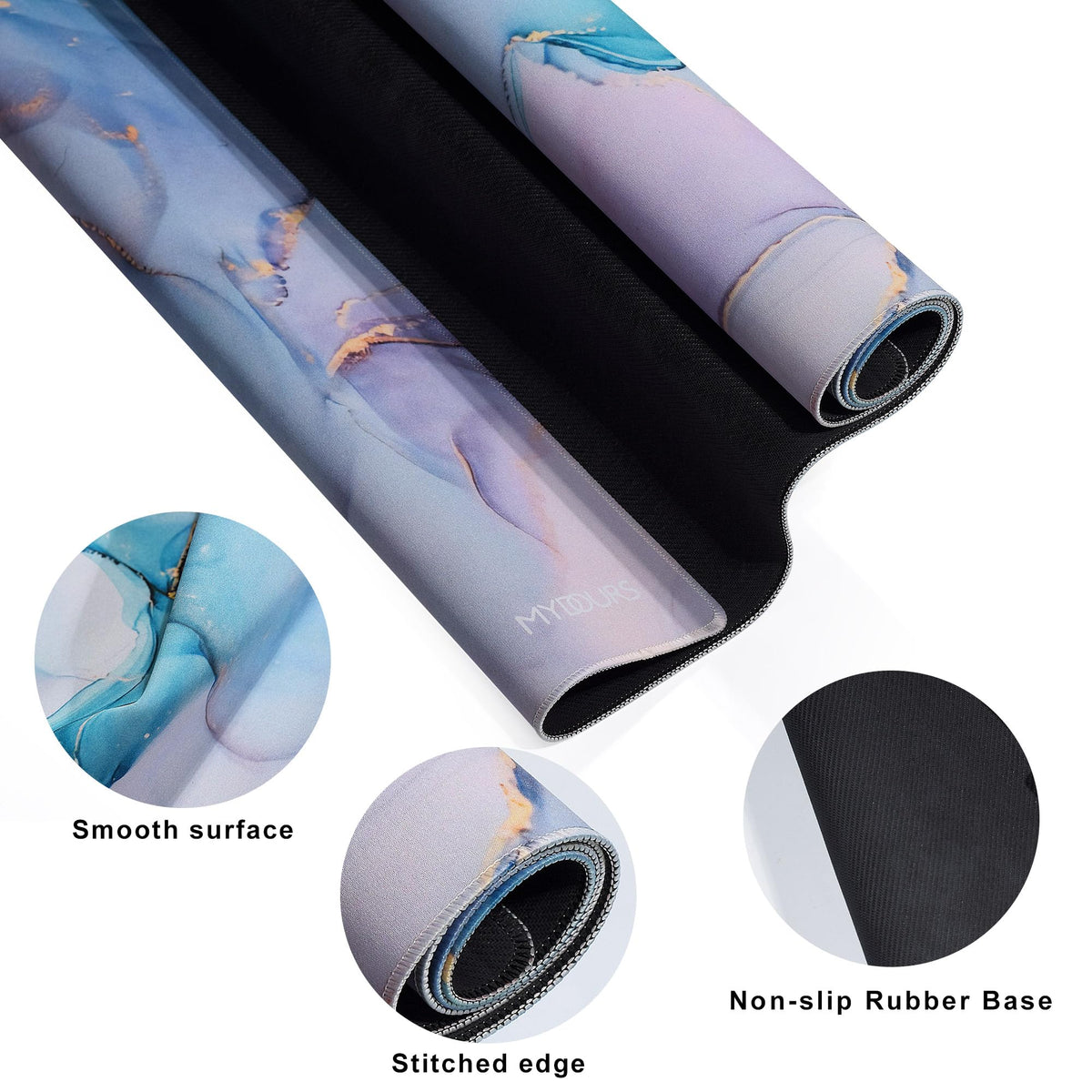 Mydours 40" x 24" Gaming Mouse Pad, XXL Full Desk Pad,(Marble)
