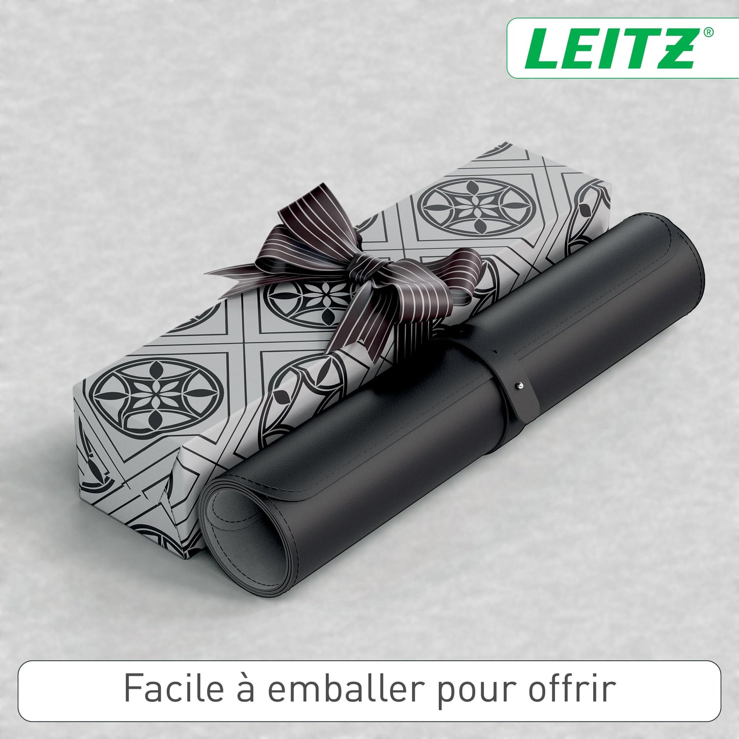Leitz Large Desk Pad: Waterproof, Non-Slip, Durable, Scratch Resistant, Easy to Clean, Black