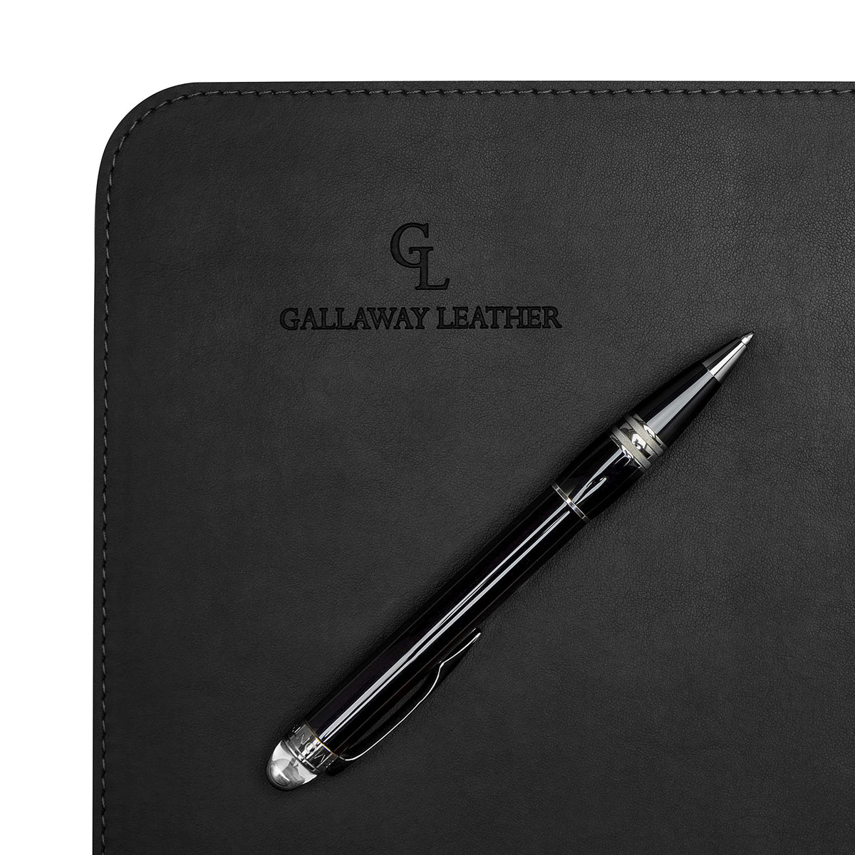 Gallaway Leather Desk Mat,Desk Writing Pad - Office Desk Pad, Medium 24" x 14" Black, Desk Mats on