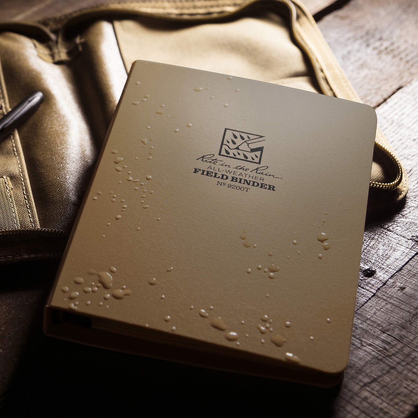 Rite In The Rain Weatherproof 1/2" Ring Binder, 5.625" x 7.875", Tan Binder (No. 9200T)