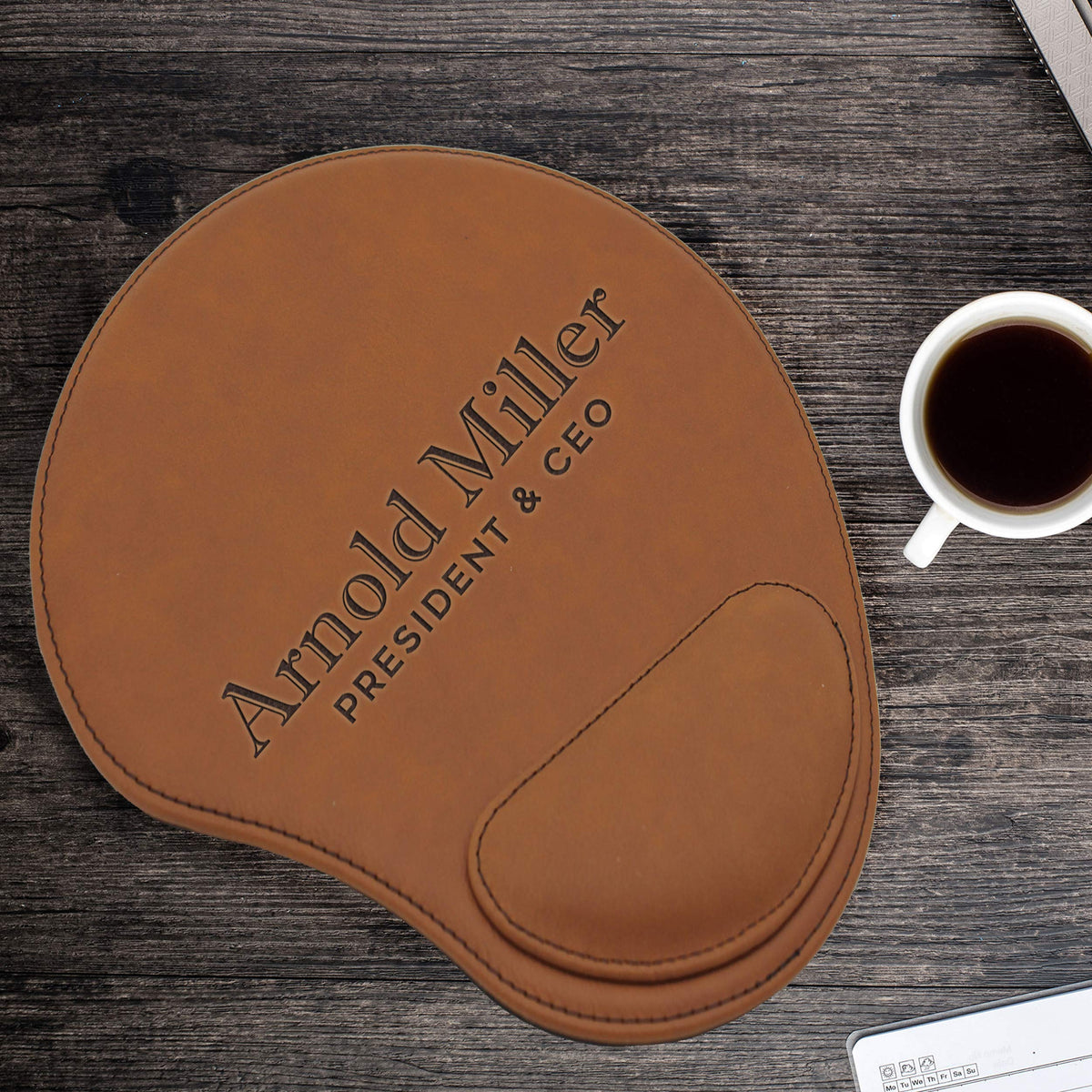 My Personal Memories Custom Engraved and Personalized Mouse Pad with Wrist Rest Desk Accessories