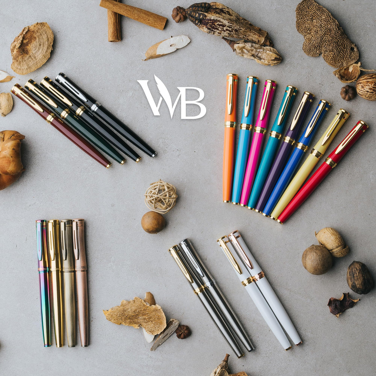 Wordsworth & Black Luxury Fountain Pen Set for Writing, Medium Nib, Yellow