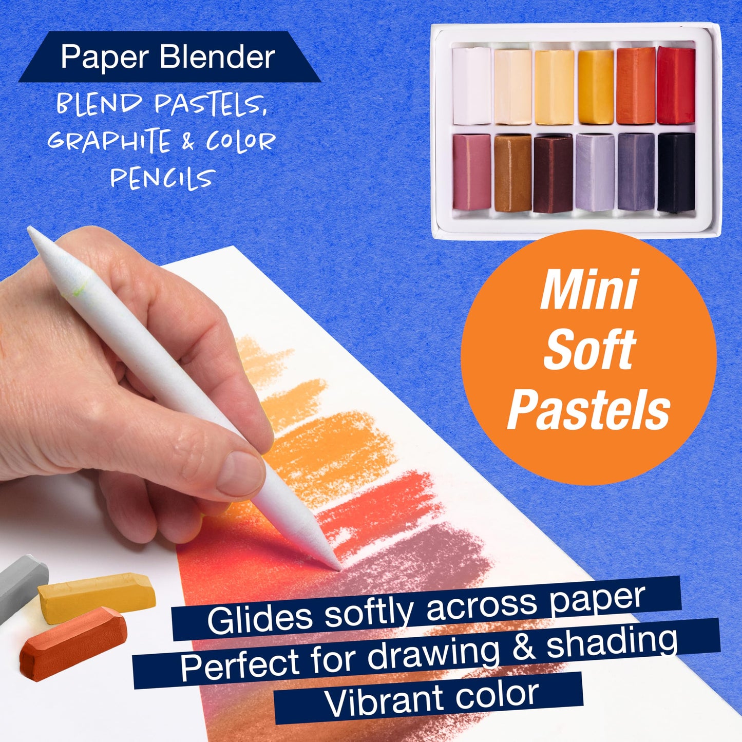 Faber-Castell Try It Box: Monochrome, 27 Piece Drawing Art Kit featuring Colored Pencils, Graphite