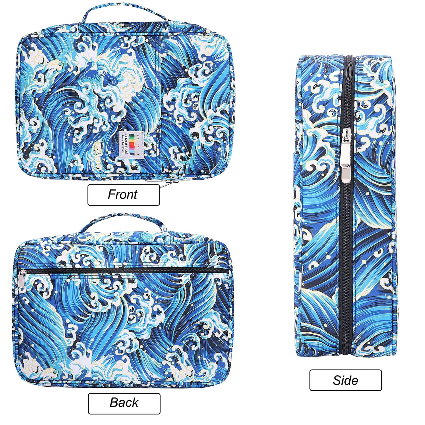 BOMKEE Large Capacity Pencil Case for Adults, 304 Slots Pen Case Pencil Case Multi Compartments