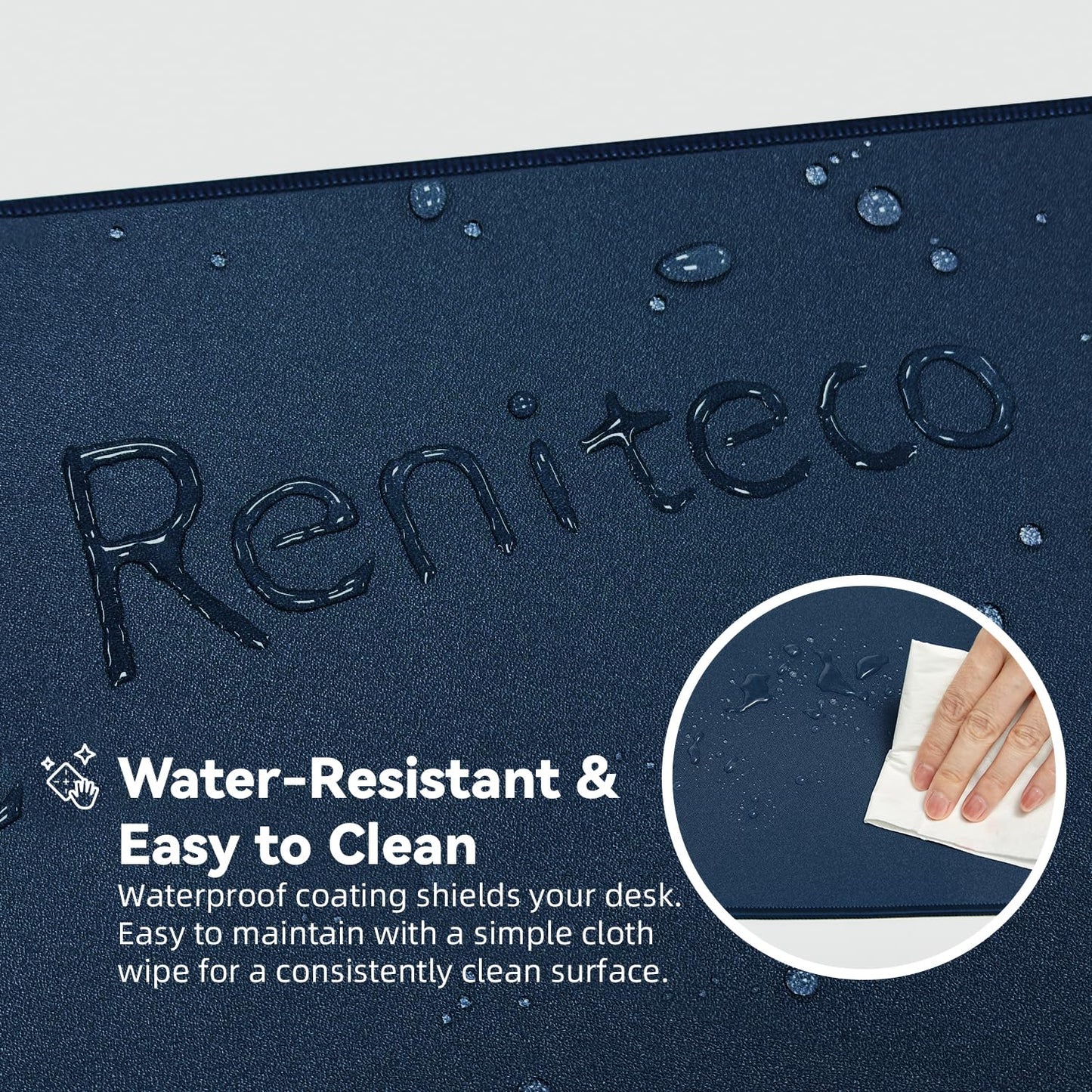 Reniteco Waterproof Large Office & Gaming Mouse Pad, 27.6" x 11.8" x 0.12"