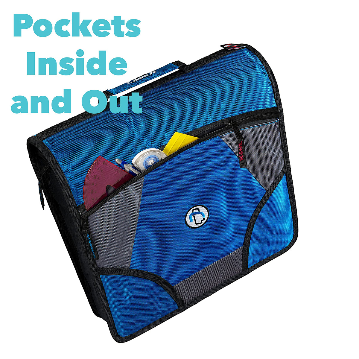 Case-it King Size 3-Ring Binder | 4-Inch Capacity | D-186 Blue