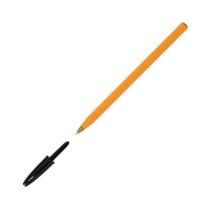 BIC Orange Fine, Ballpoint Pens, Writing Pens with Long-Lasting Ink, Fine Point (0.8 mm), Black