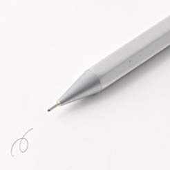 Muji 18616015 Aluminum Hex Mechanical Pencil, Lead Diameter 0.02 inches (0.5 mm), Silver
