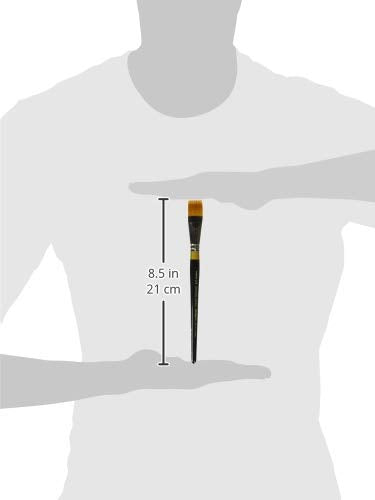 KINGART Premium Original Gold 9120-3/4 RAKE Series Artist Brush, Golden Taklon Synthetic Hair
