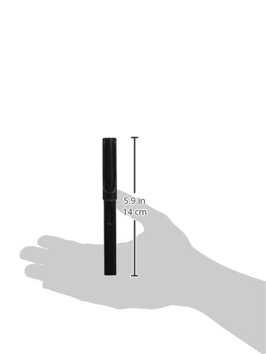 LAMY AL-star black - Fountain Pen with ergonomic grip & black steel nib in size B - lightweight