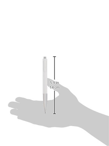 Lamy New Noto Matt White/Silver Ballpoint Pen