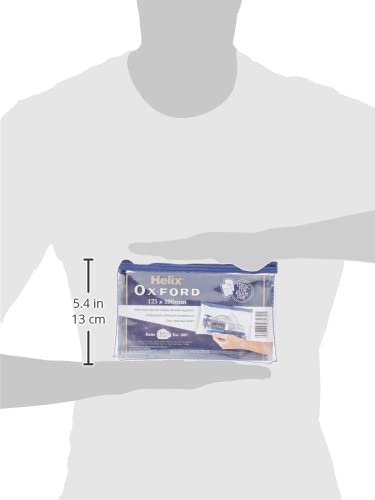 Helix Oxford 8 inch Clear Pencil Case