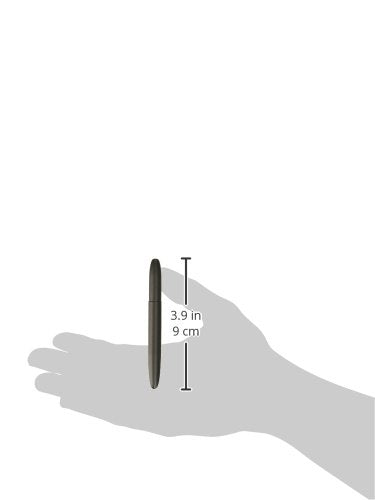 Rite In The Rain Weatherproof Black Metal Bullet Pen - Black Ink (No. 96), 5.25 x 0.375 x 0.5