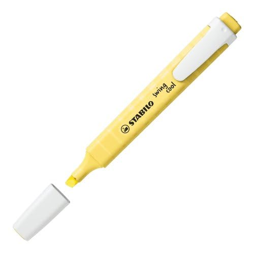 STABILO swing cool pastel edition highlighter, single pen, powdery yellow