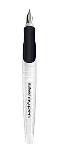 herlitz my.pen L-Nib Fountain Pen - White black