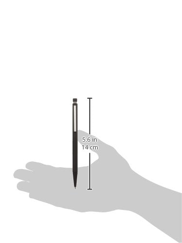 Lamy cp1 black ballpoint pen - minimalist ballpoint pen in elegant metal body - with cushioned