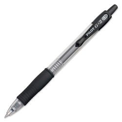 PILOT G2 Premium Retractable Rolling Ball Black Gel Pens, .38mm, 12-Pack