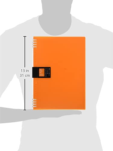 King Jim 9856TTE A4 Ring Notebook, Tefline, Orange